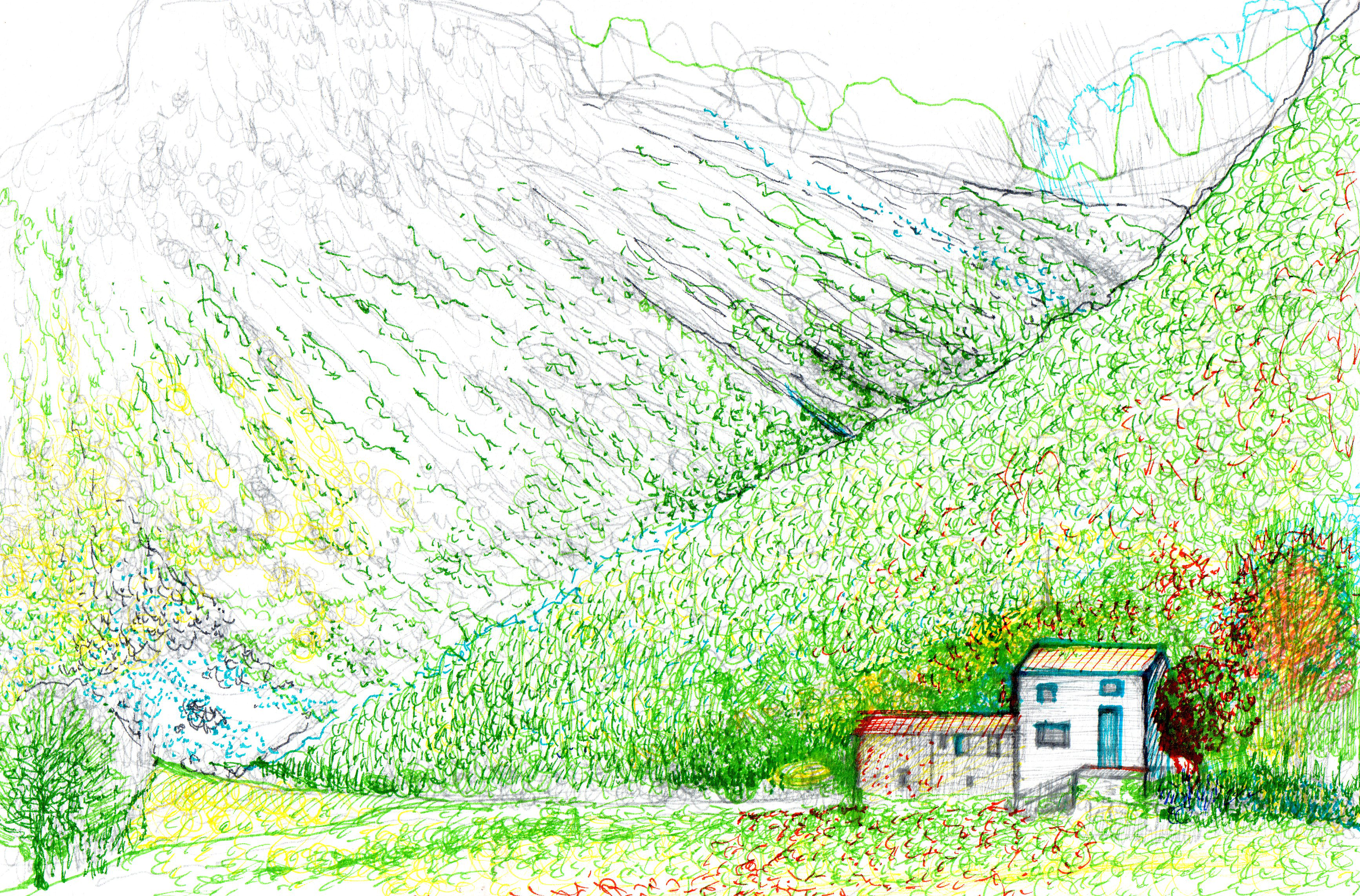 Cassan, dantelles, Francja, france, Summer, finletner on paper, Natalia Szymonik art