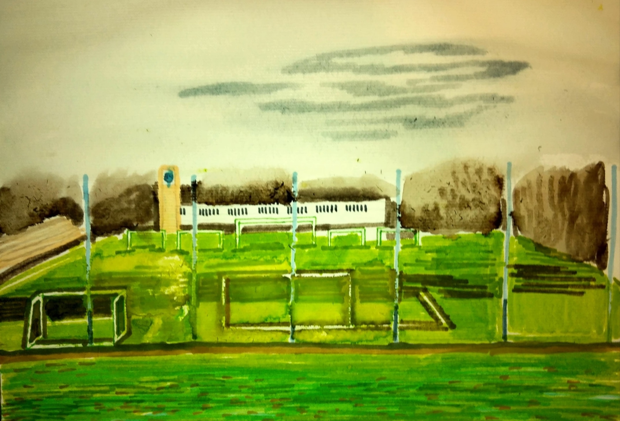 Stadion_2024_21x29,7 cm_cienkopis i marker na papierze