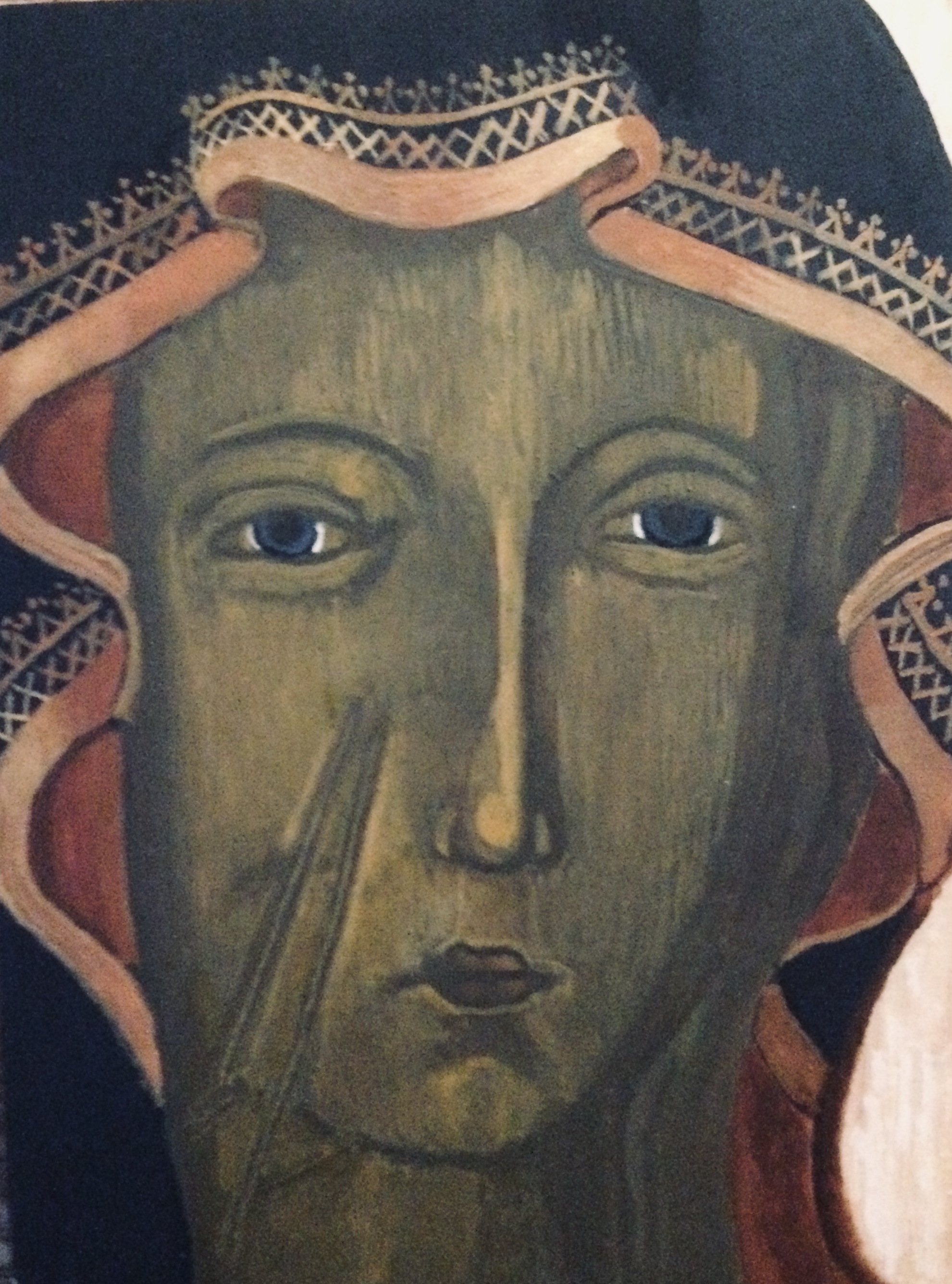 Matka Boska częstochowska, ego tempera,