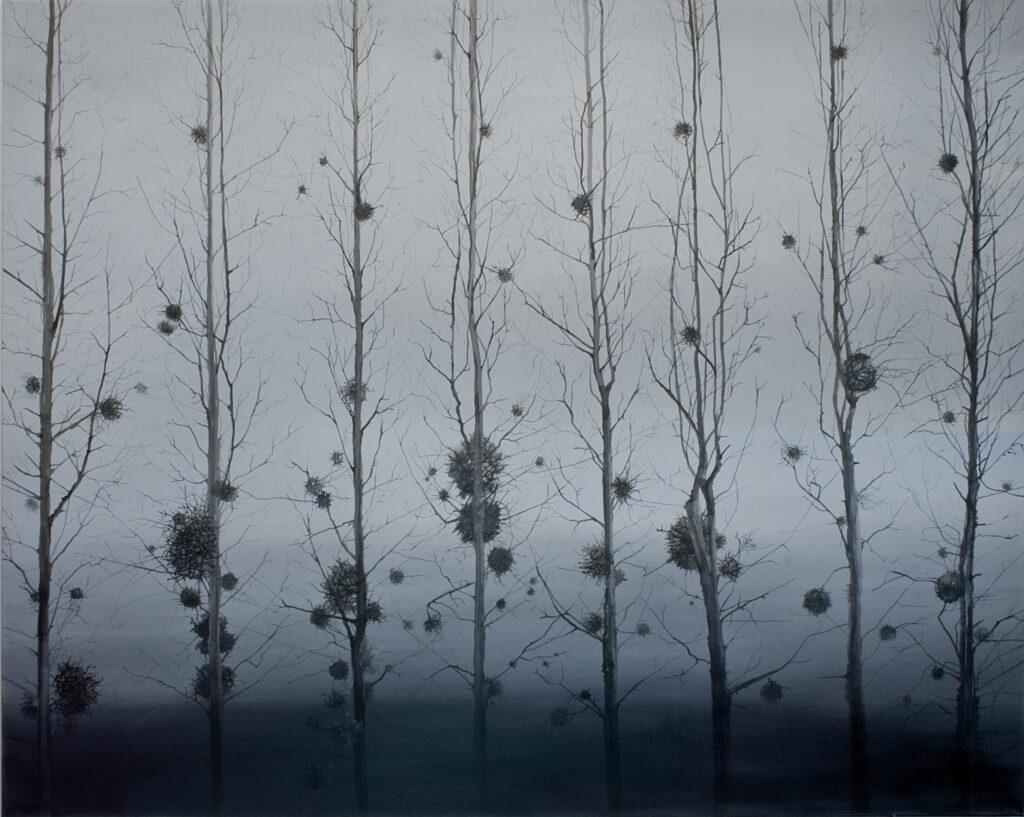 MISLETOES, MISTLETOE, TREES, MYSTERY, NATALIA SHIMONIK ART