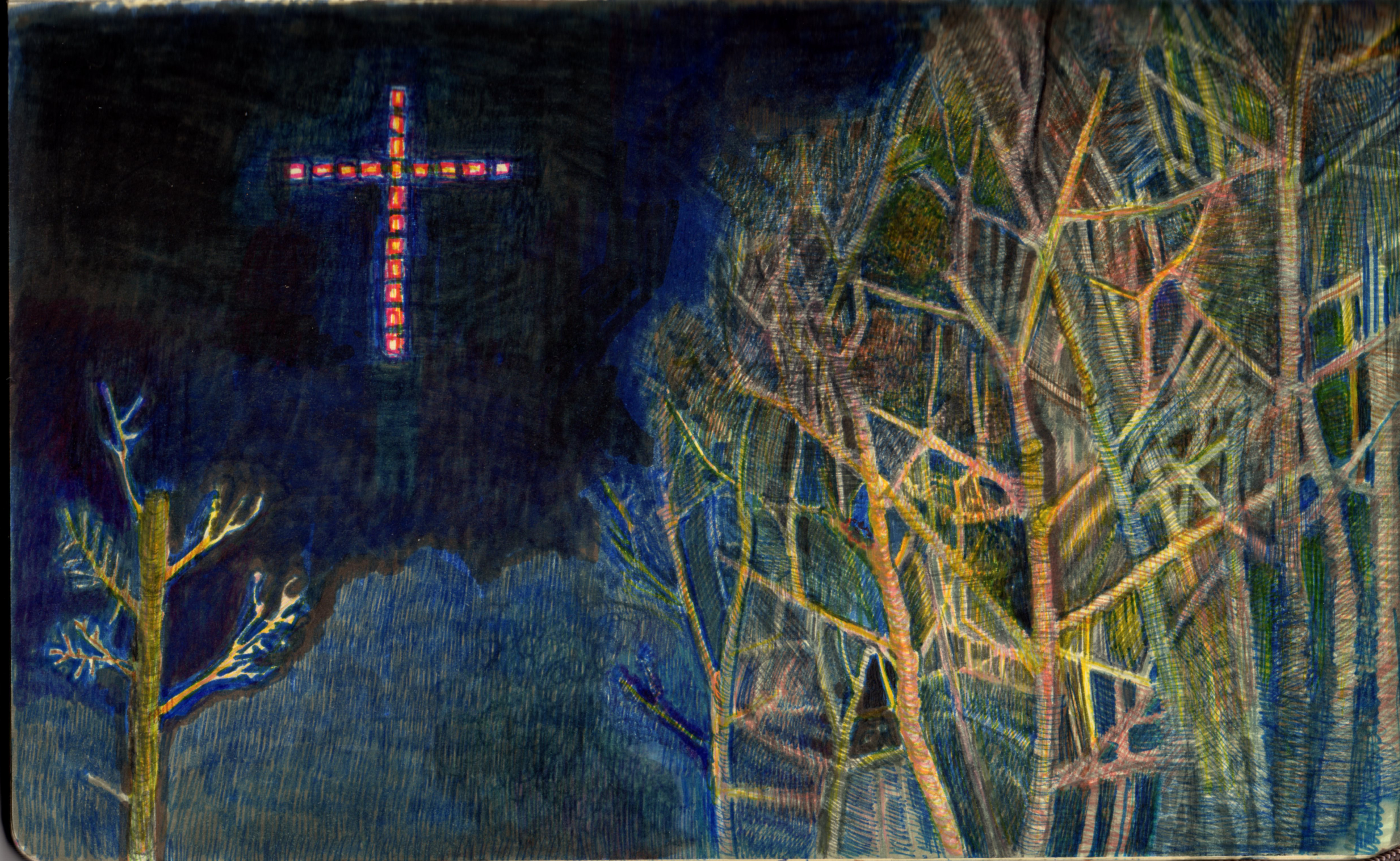 WIDOK NA SARNI STOK_2013_21X30cm_cienkois na papierze