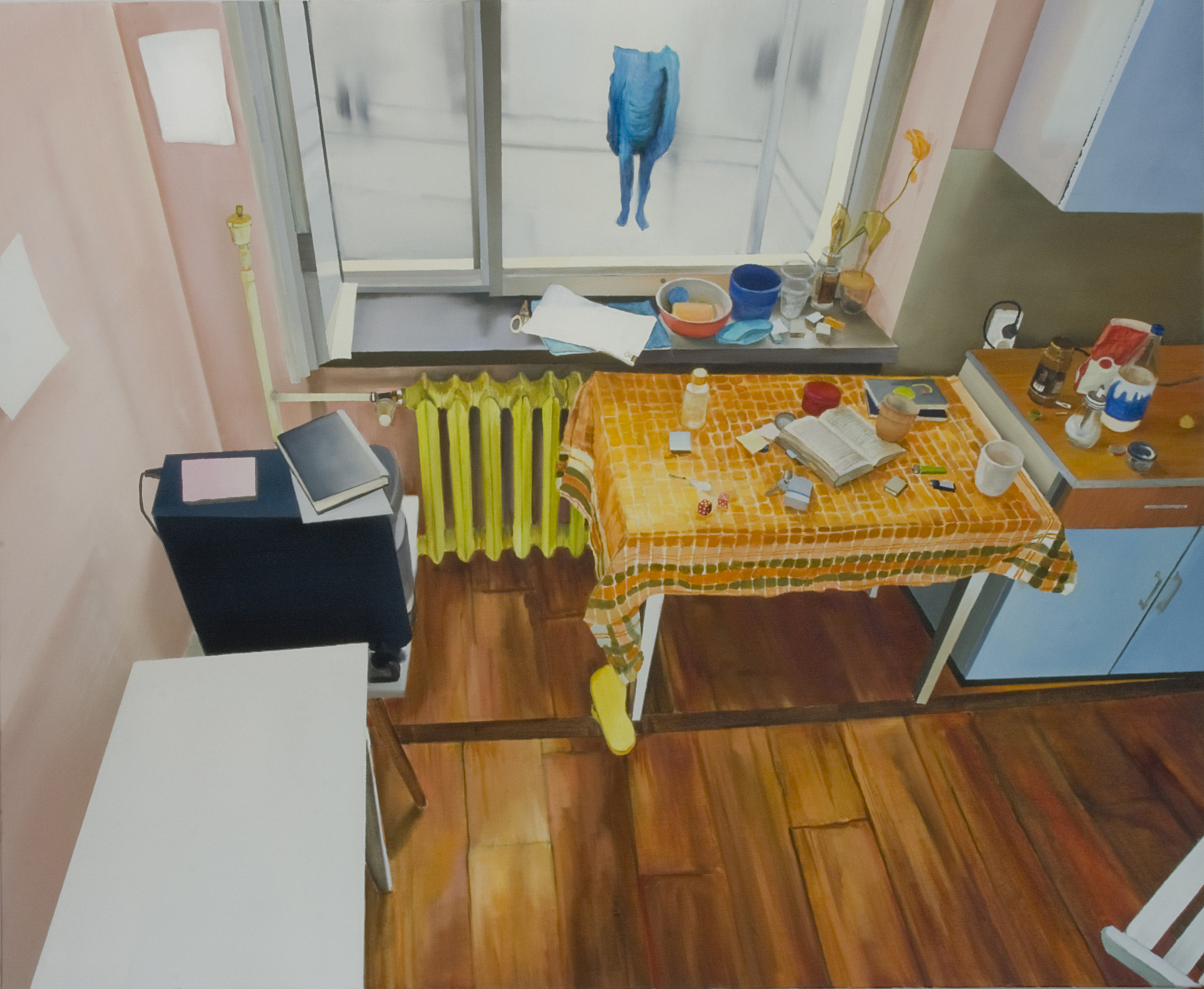 kitchen, still life, mystery, color, nataliaszymonikpainting