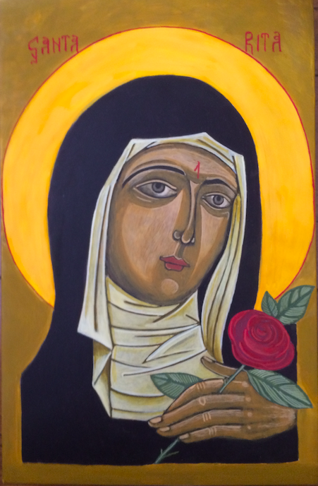 rita, egg tempera, levras