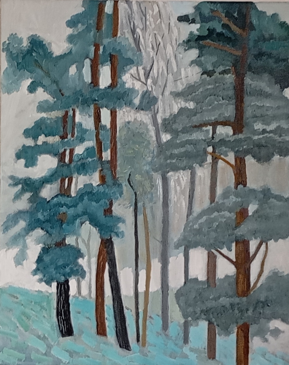 drzewa, Teres, landscape
